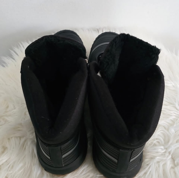 Ulogu Waterproof Black Leather Winter Unisex Snow Booties Size 13 🌴✌️ - Picture 11 of 12
